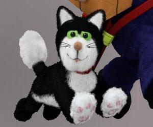 пазл Джесс кошка черно-белая кошка, которая всегда сопровождает Почтальон Пэт